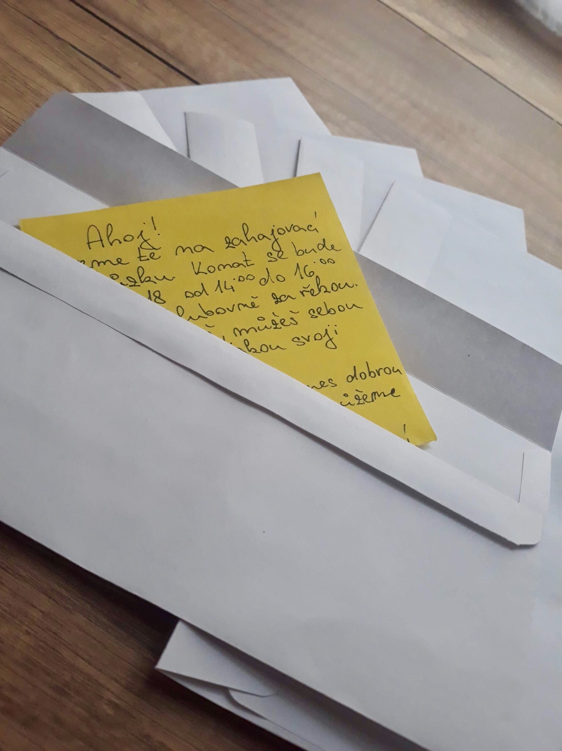 Pozvánka na zahajovací schůzku 9. 9.