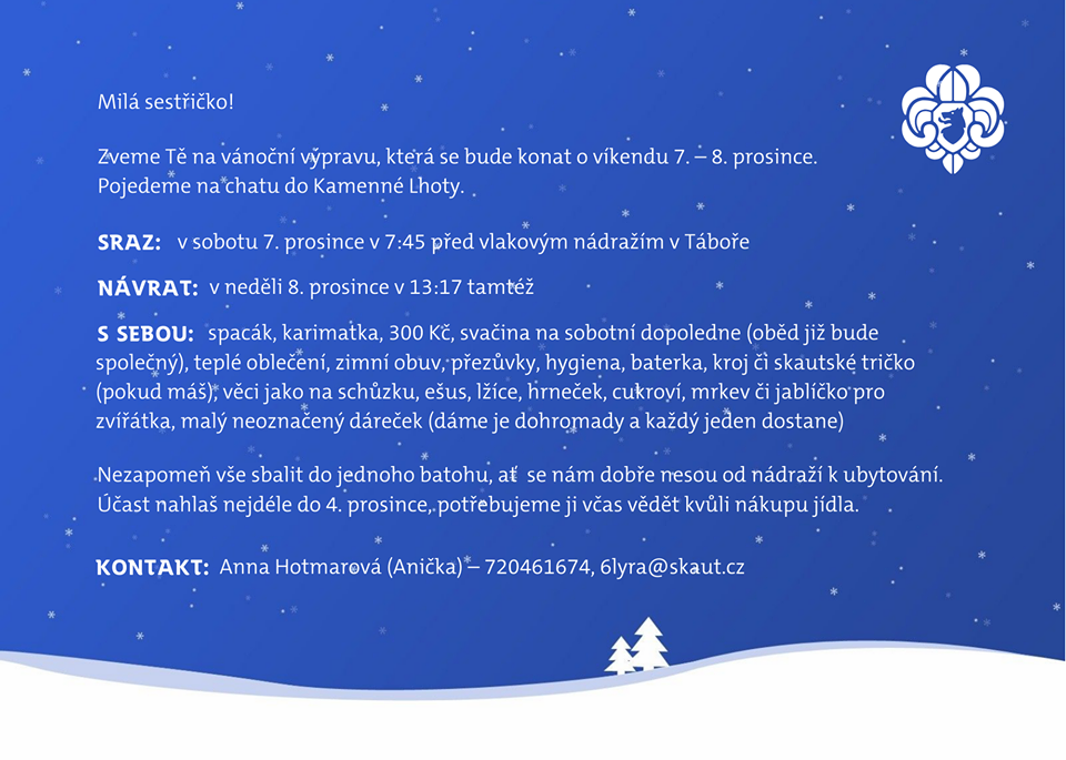 Vánoční výprava do Kamenné Lhoty